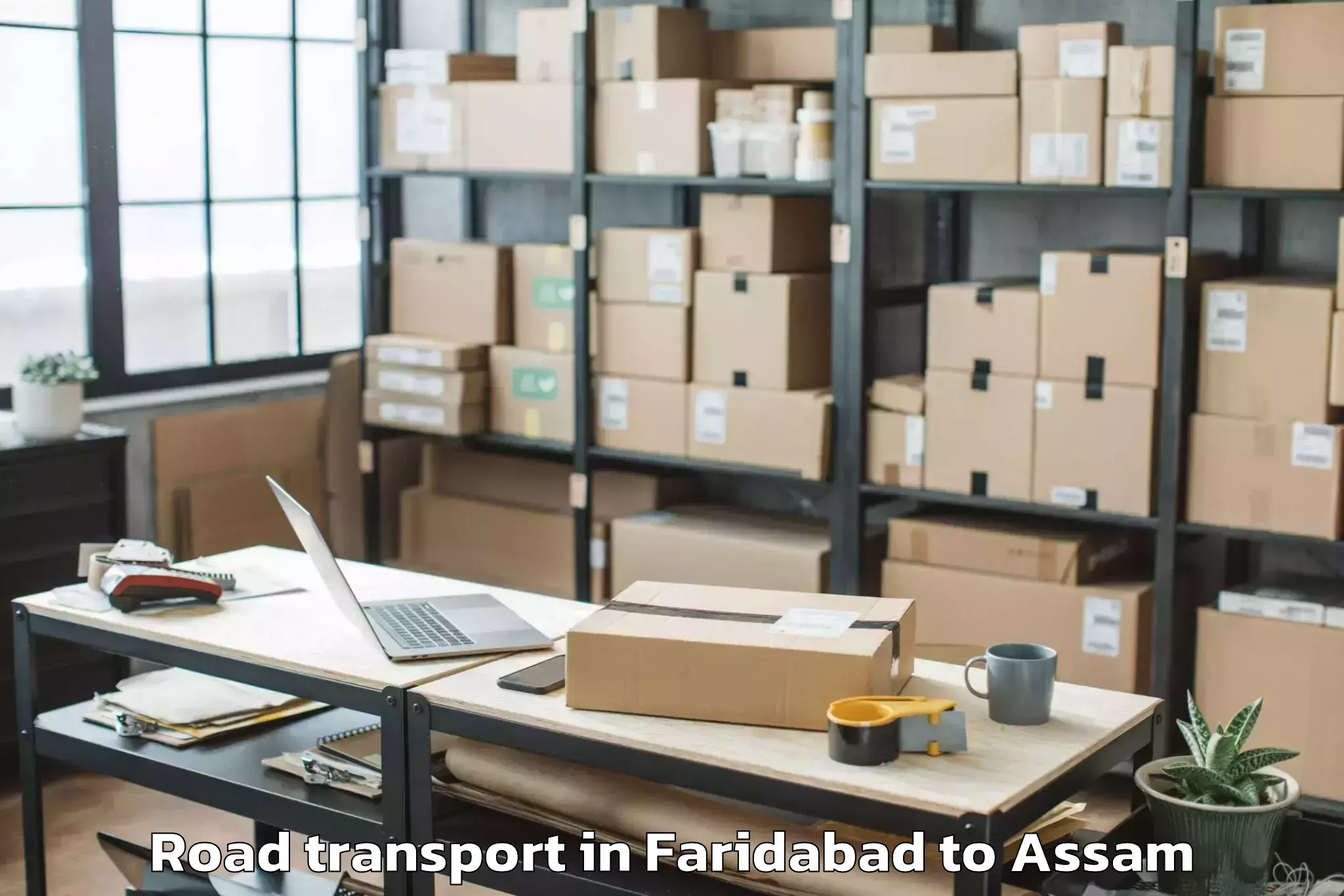 Book Faridabad to Dokmoka Road Transport Online